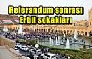 Referandum sonrası Erbil sokakları