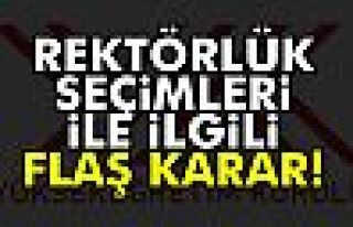 Rektörlük seçimleri kaldırıldı