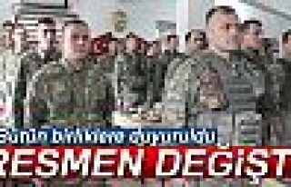 RESMEN DEĞİŞTİ!