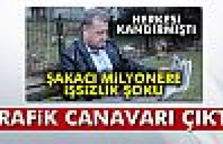 Şakacı milyoner trafik canavarı çıktı