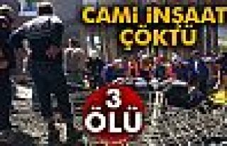 Samsun’da Cami İnşaatı Çöktü