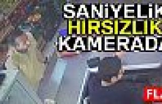 SANİYELİK HIRSIZLIK KAMERALARDA!