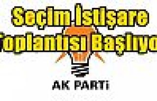 Seçim İstişare Toplantısı Başlıyor