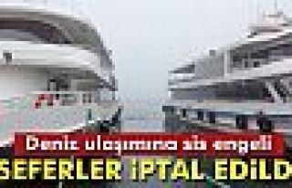 SEFERLER İPTAL EDİLDİ!