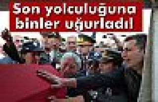 Şehidi binler uğurladı