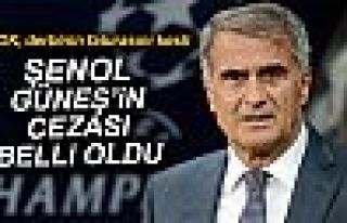 ŞENOL GÜNEŞ'İN CEZASI BELLİ OLDU!