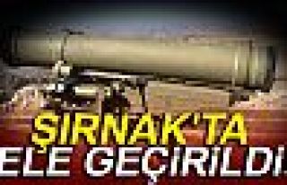 ŞIRNAK'TA ELE GEÇİRİLDİ!