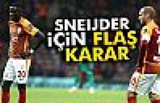 Sneijder İçin Flaş Karar