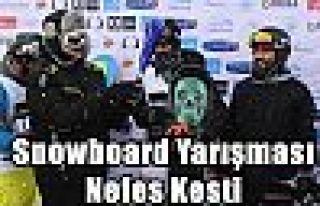 Snowboard Yarışması Nefes Kesti