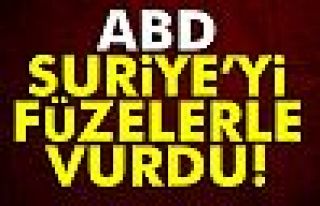 Flaşh:  ABD, Suriye'yi Vurdu