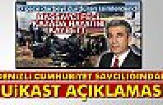 SUİKAST AÇIKLAMASI!