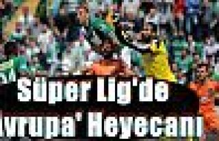 Süper Lig'de 'Avrupa' Heyecanı