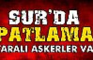 Sur’da patlama: 2 asker yaralandı