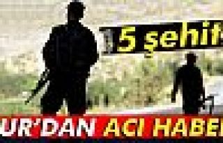 Sur'dan acı haber: 5 şehit