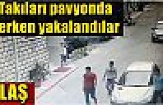 Takıları pavyonda yerken yakalandılar