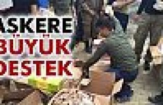 Tarsus’tan askere büyük güç desteği