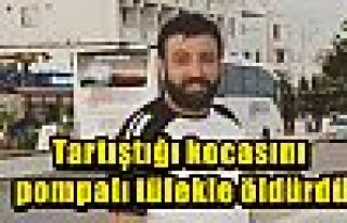 Tartıştığı kocasını pompalı tüfekle öldürdü