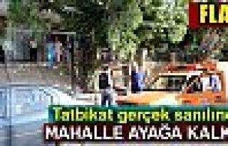  Tatbikat mahalleyi ayağa kaldırdı