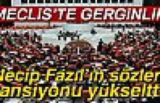 TBMM Genel Kurulu'nda tansiyonu yükseltti