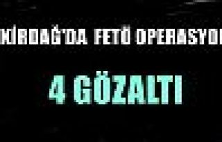 Tekirdağ’da FETÖ operasyonu: 4 gözaltı