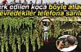 Terk edilen adam böyle atladı