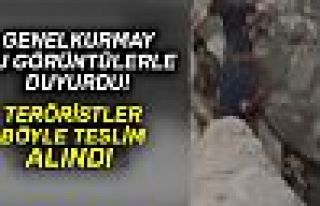 TERÖRİSTLER BÖYLE TESLİM ALINDI!