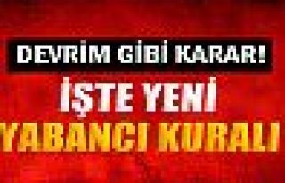 TFF yabancı kuralını açıkladı