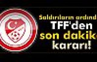 TFF'den 'saygı duruşu' kararı