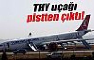 THY uçağı pistten çıktı