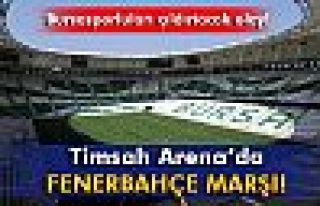 Timsah Arena'da Fenerbahçe marşı