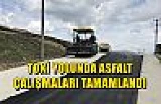 TOKİ Yolunda Asfalt Çalışmaları Tamamlandı