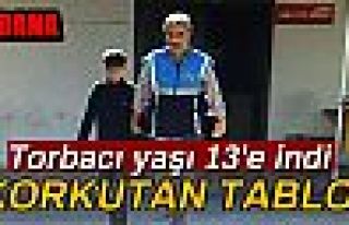 Torbacı yaşı 13'e indi