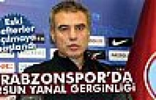 Trabzonspor'da Ersun Yanal gerginliği