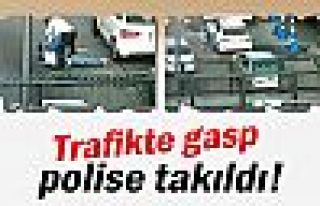 Trafikte gasp polise takıldı