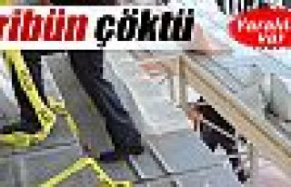 Tribün çöktü: 7 yaralı