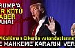 TRUMP'A BİR KÖTÜ HABER DAHA!