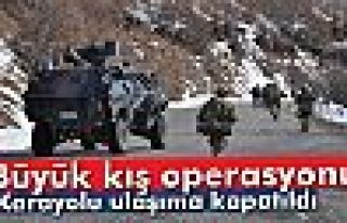 Tunceli’de büyük kış operasyonu