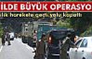 Tunceli'de büyük operasyon