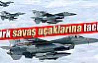 Türk savaş uçaklarına taciz!