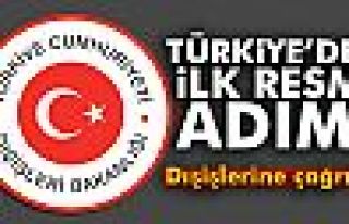 Türkiye'den İlk Resmi Adım!