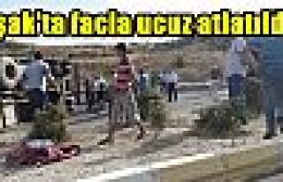 Uşak'ta facia ucuz atlatıldı