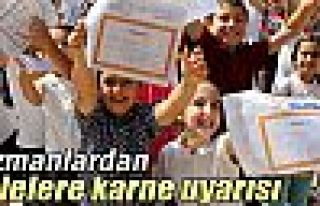 Uzmanlardan ailelere karne uyarısı