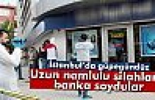 Uzun namlulu silahlarla banka soydular