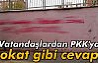 Vatandaşlardan PKK'ya tokat gibi cevap