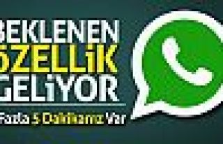 WhatsApp'ta beklenen özellik geliyor 