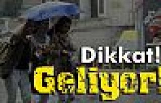 Yağışlı hava geliyor