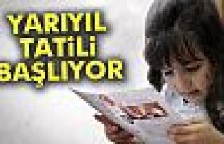 Yarıyıl tatili yarın başlıyor