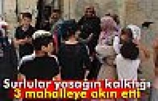 Yasak kalktı, mahalleli akın etti