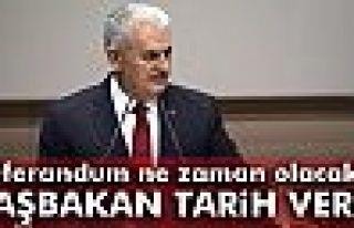 Yıldırım: 'Referandum muhtemelen Nisan ayının...'