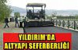 YILDIRIM’DA ALTYAPI SEFERBERLİĞİ